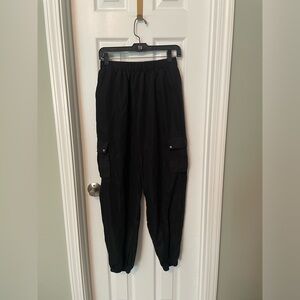 Unbranded Black Cargo Cotton Jogger Pants